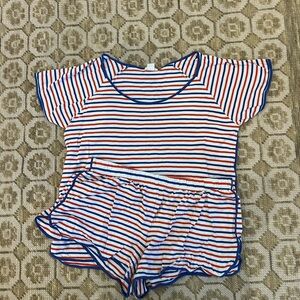 LAKE pima pajama short set